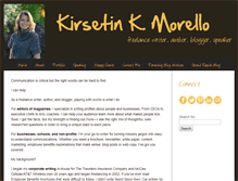 Tablet Screenshot of kirsetinmorello.com
